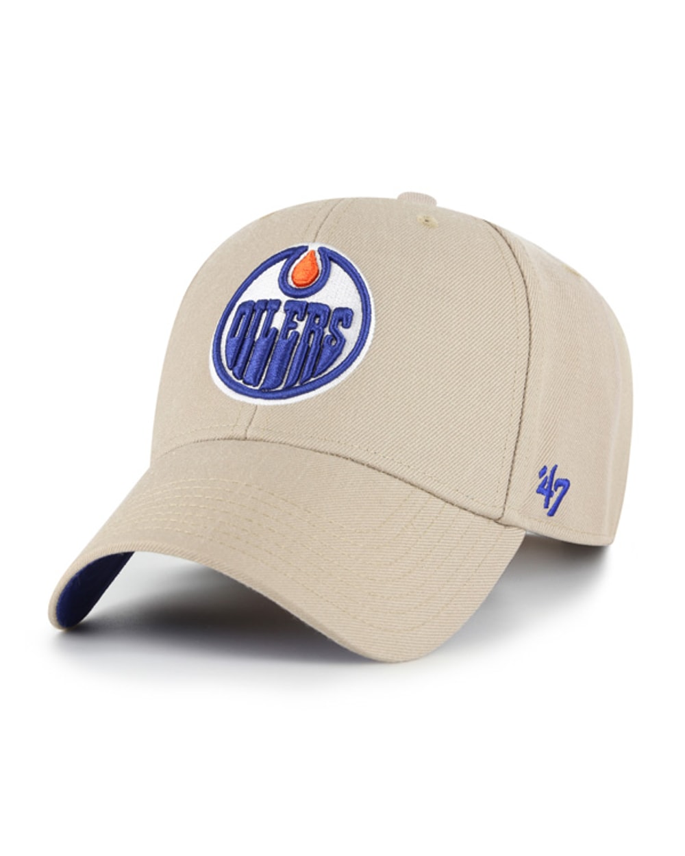 '47 Brand Edmonton Oilers MVP Sure Shot Adjustable Hat - Khaki