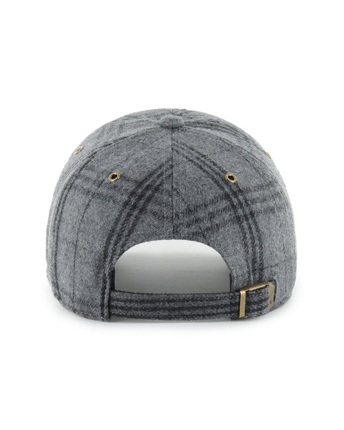 '47 Brand Edmonton Oilers Windowpane Plaid Clean Up Hat