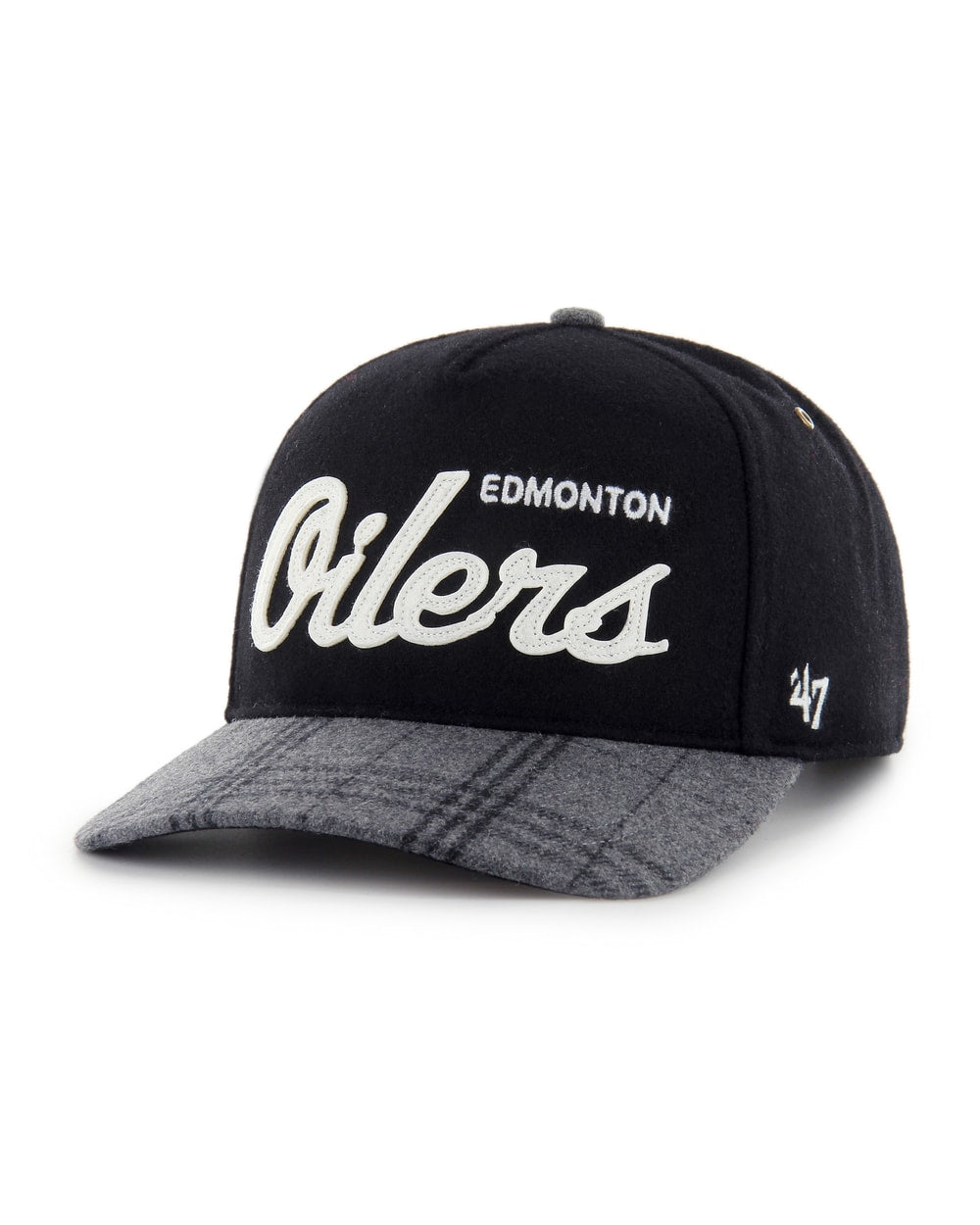 '47 Brand Edmonton Oilers Windowpane Plaid Hitch Hat