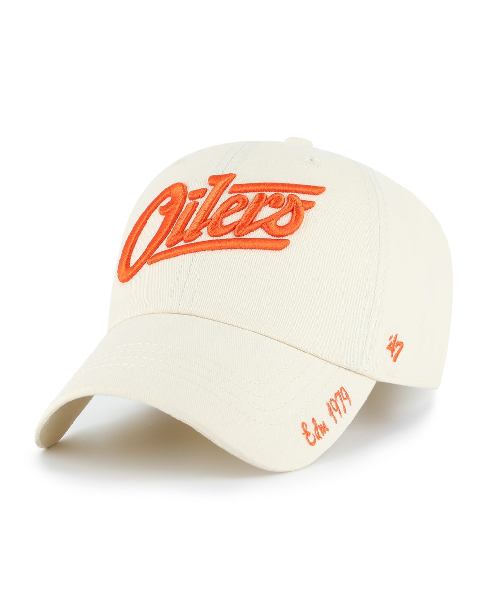 '47 Brand Edmonton Oilers Women's Alternate Logo Miata Clean Up Adjustable Hat