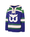 '47 Brand Hartford Whalers 47 NHL Lacer Hoodie