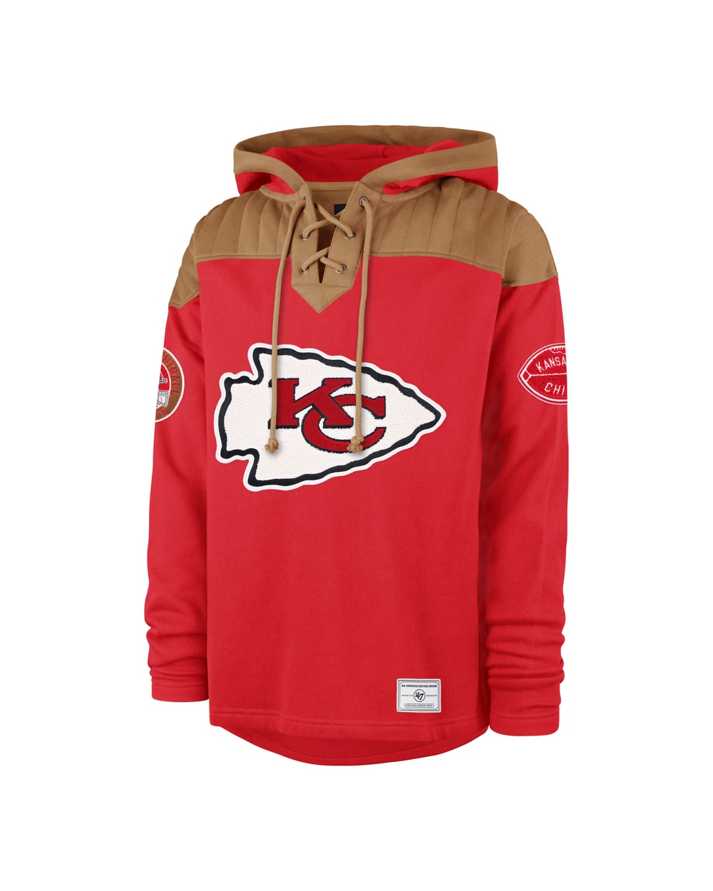 47 Brand Kansas City Chiefs Golden Age Wingback Lacer Hoodie
