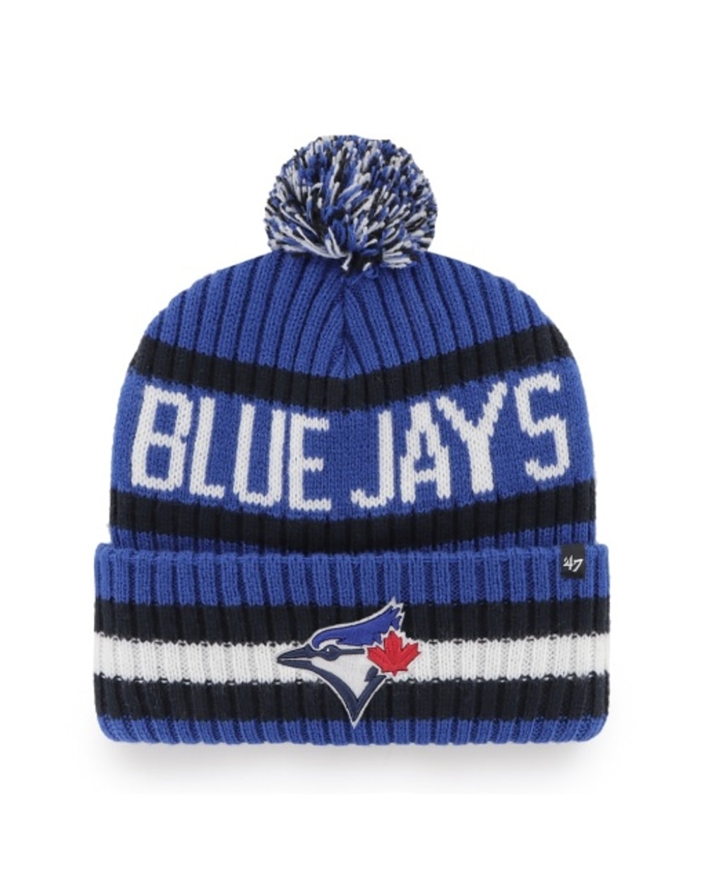 47 Brand MLB Bering Cuffed Knit Toque - Toronto Blue Jays, front view