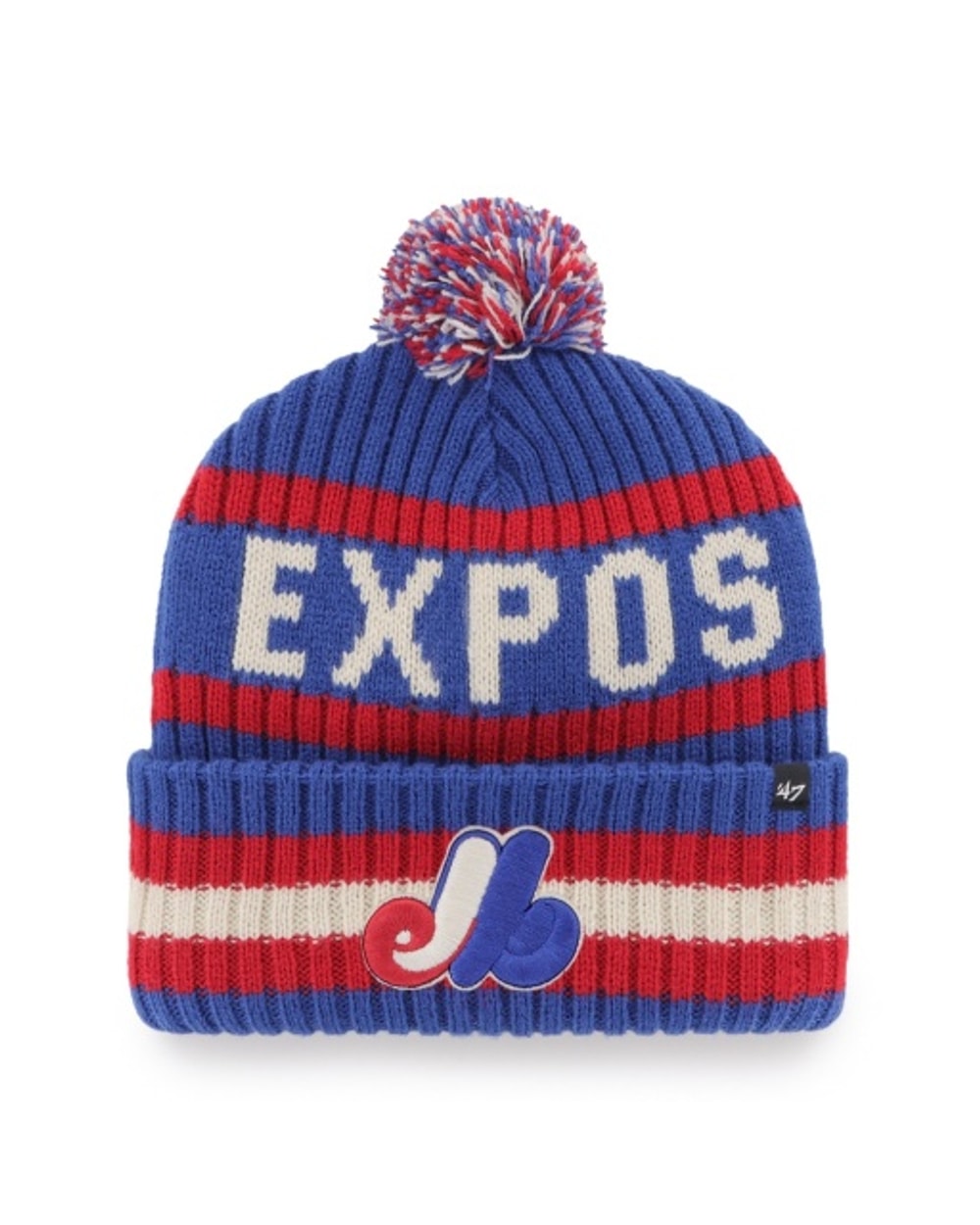 47 Brand MLB Bering Cuffed Knit Toque - Montreal Expos, front view