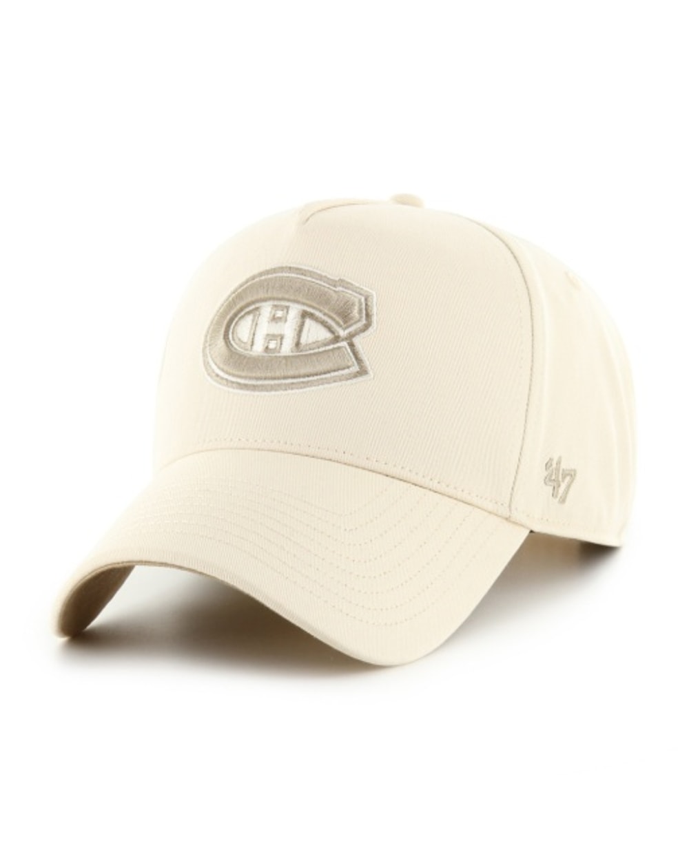 47 Brand Montreal Canadiens Sure Shot MVP Cap - Creme - Montreal Canadiens, front view
