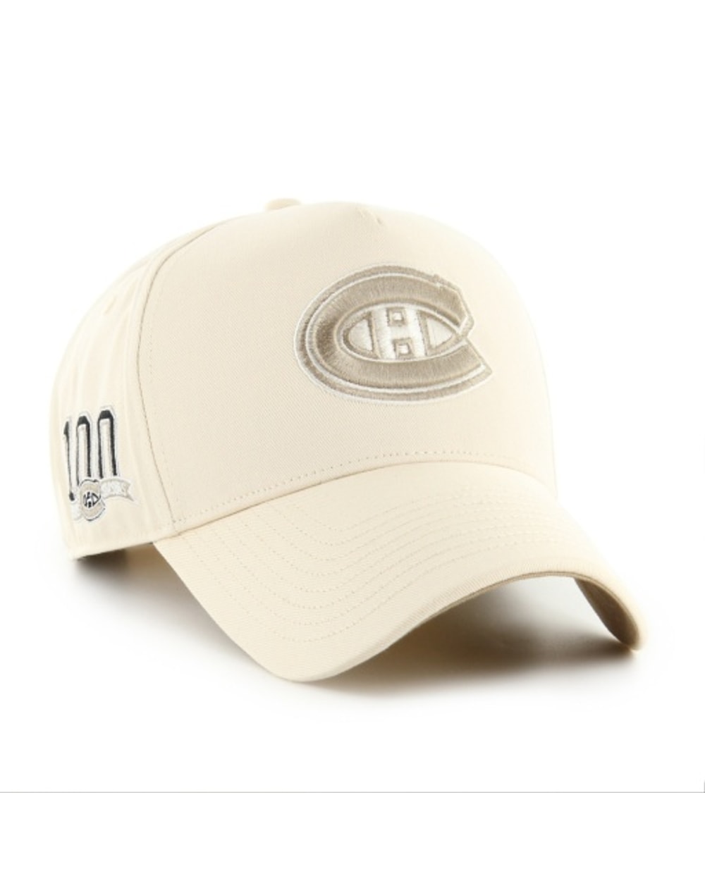 47 Brand Montreal Canadiens Sure Shot MVP Cap - Creme - Montreal Canadiens, side view