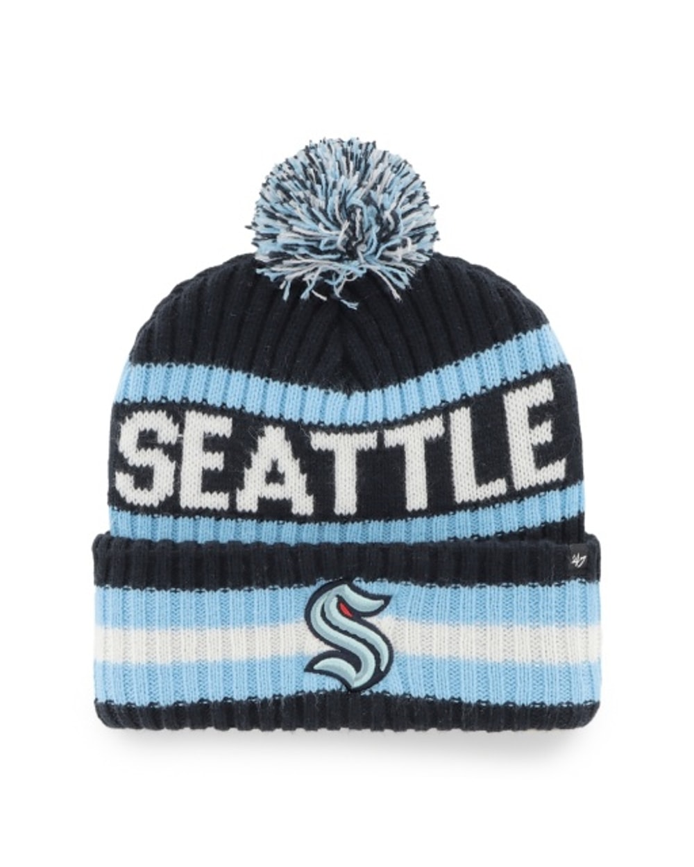 47 Brand NHL Bering Cuffed Knit Toque - Seattle Kraken, front view