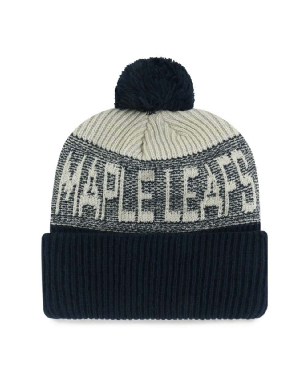 47 Brand NHL Bone Chill Cuffed Knit Toque - Toronto Maple Leafs, alternate view