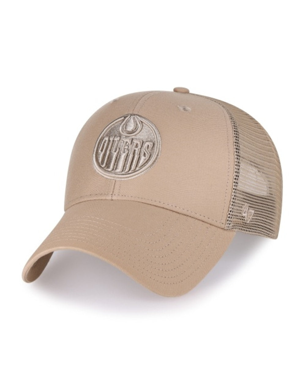 47 Brand NHL Branson MVP Cap - Khaki - Edmonton Oilers, front view