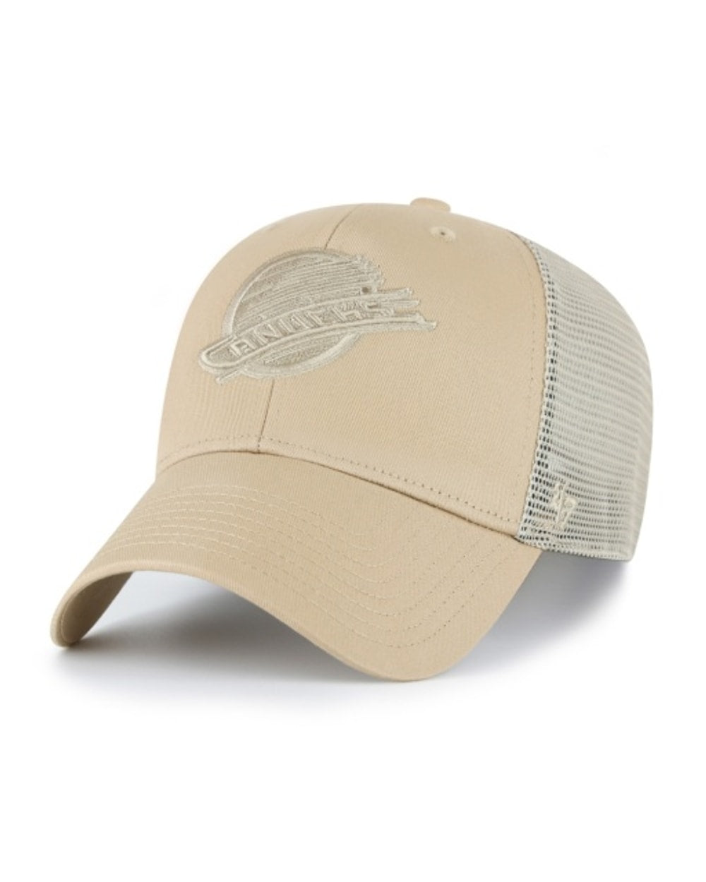 47 Brand NHL Branson MVP Cap - Khaki - Vancouver Canucks, front view