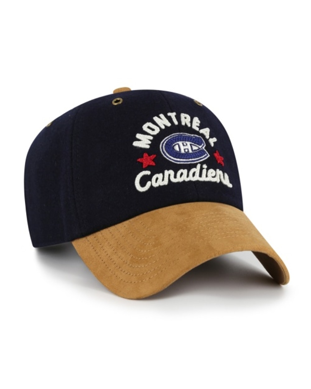 47 Brand NHL HPD Clean Up Hat - Montreal Canadiens, angled front view