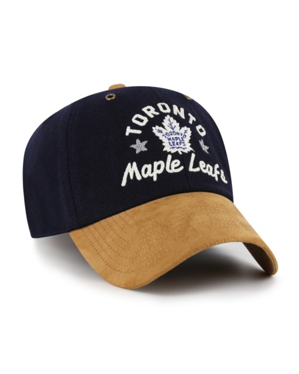 47 Brand NHL HPD Clean Up Hat - Toronto Maple Leafs, angled front view