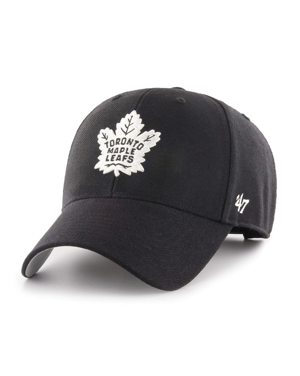 47 Brand Toronto Maple Leafs MVP Adjustable Hat - Black/White