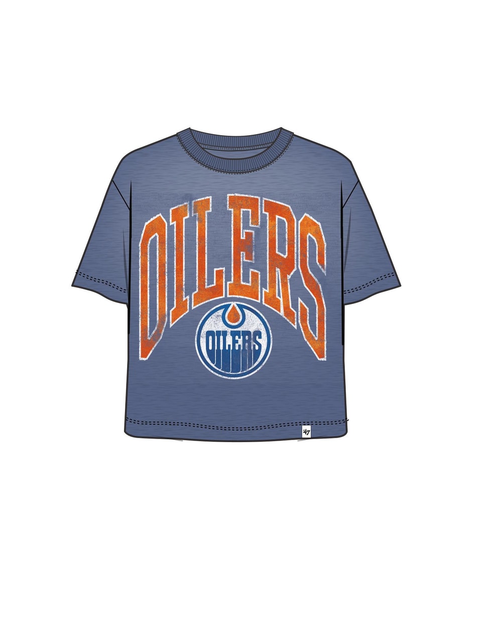 '47 Brand Women's Edmonton Oilers Mindi Crop Tee