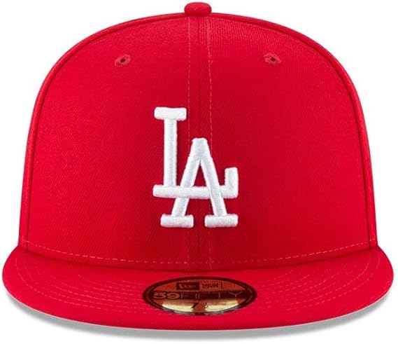New Era Los Angeles Dodgers Scarlet Basic 59FIFTY Fitted Hat