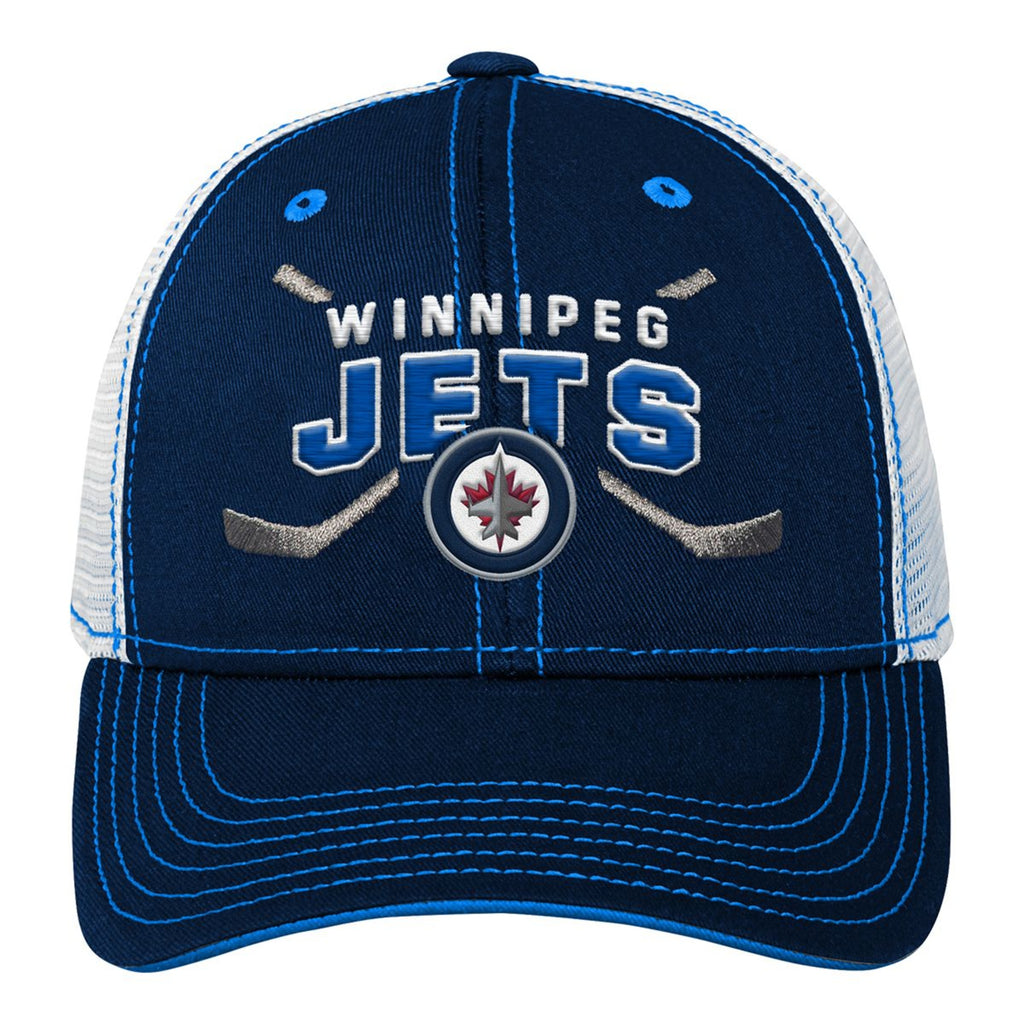 Outerstuff Youth Winnipeg Jets Lockup Meshback Adjustable Hat