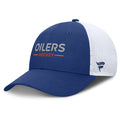 Fanatics Edmonton Oilers Authentic Pro Rink Lockup Adjustable Trucker Hat