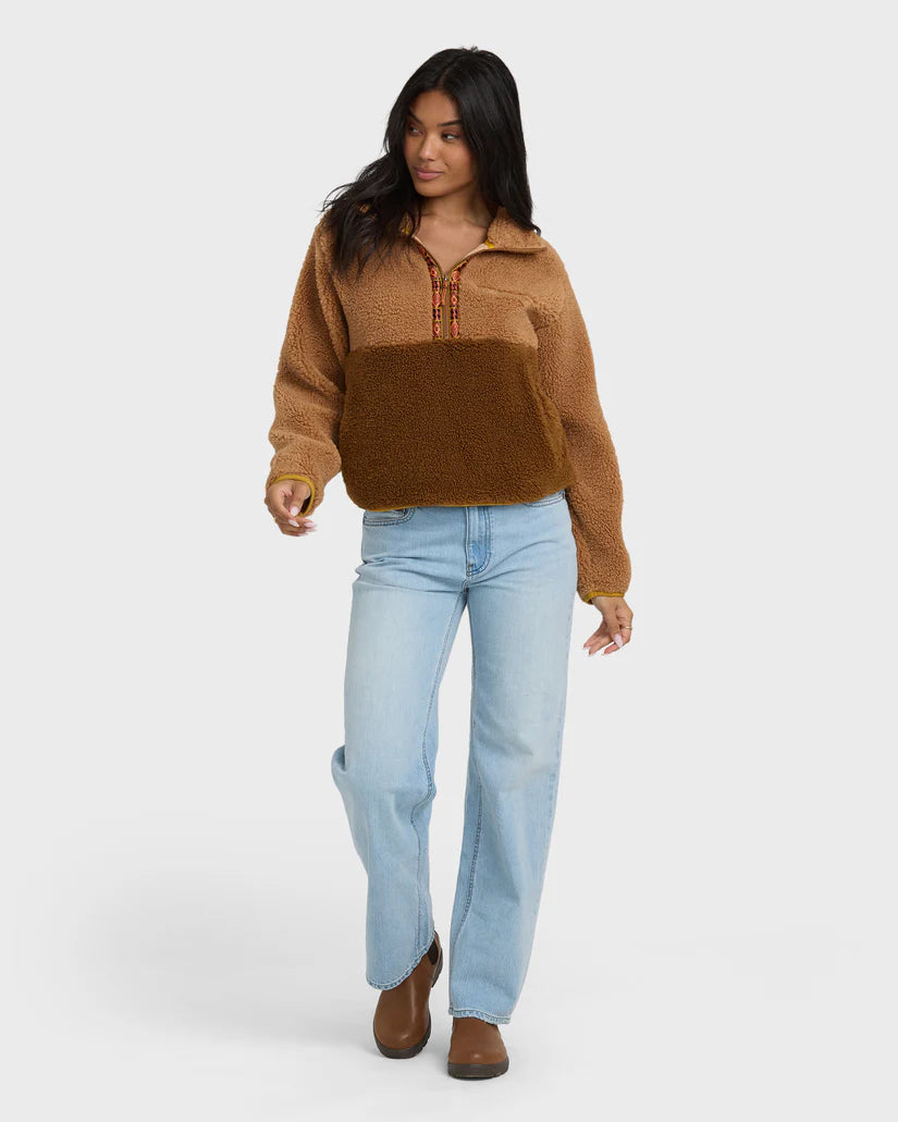 Billabong Women's A/Div Horizon Mock Neck Half Zip Sweatshirt