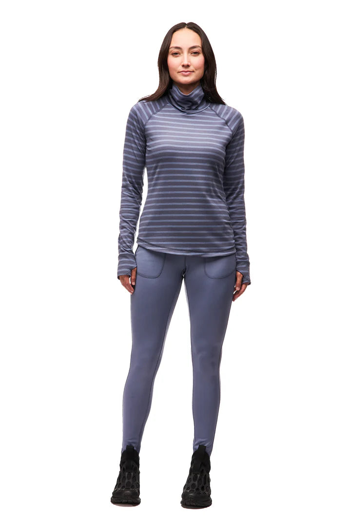 Indyeva Women's Riga III Mock Neck Long Sleeve Shirt