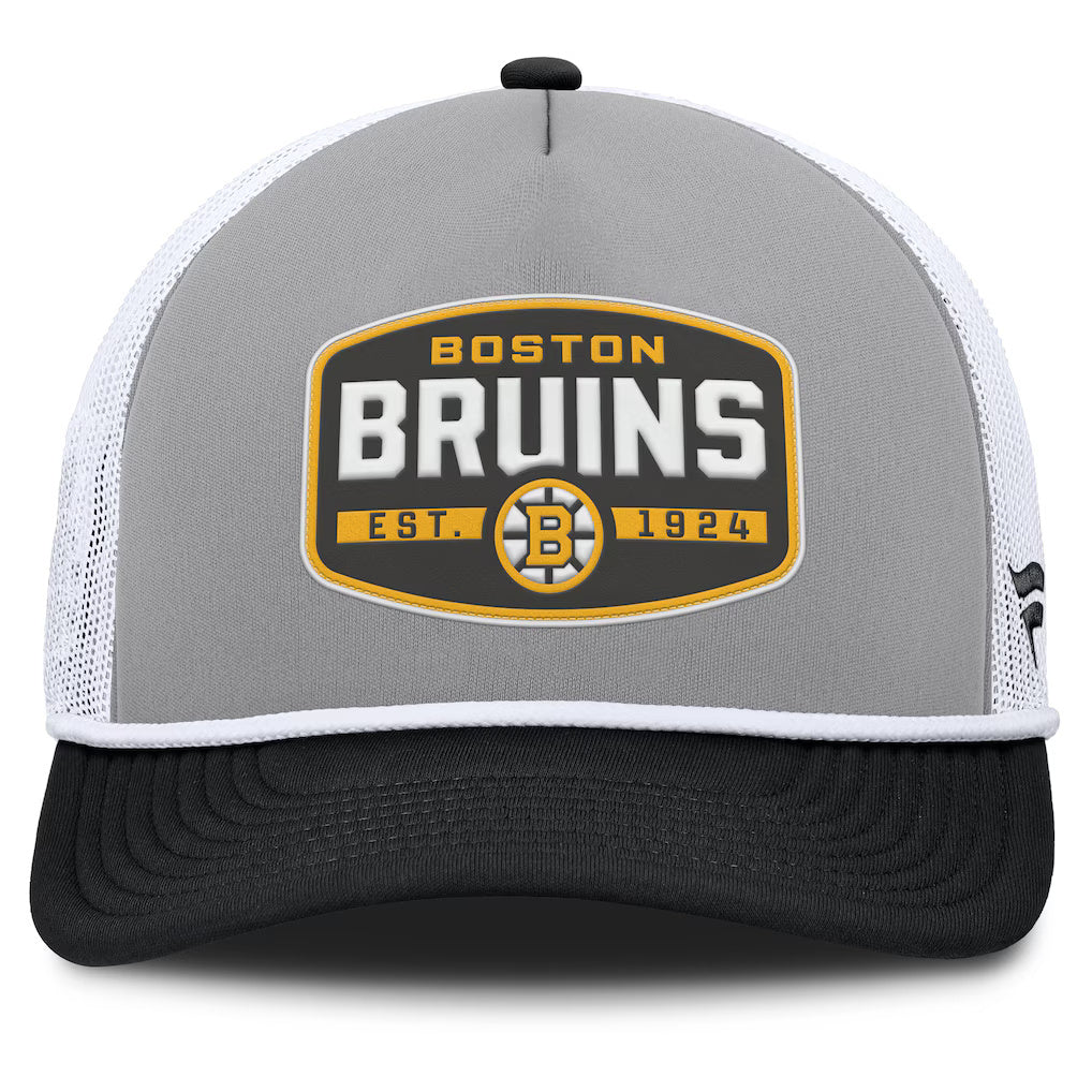 Fanatics Boston Bruins Course Adjustable Foam Front A-Frame Meshaback Hat