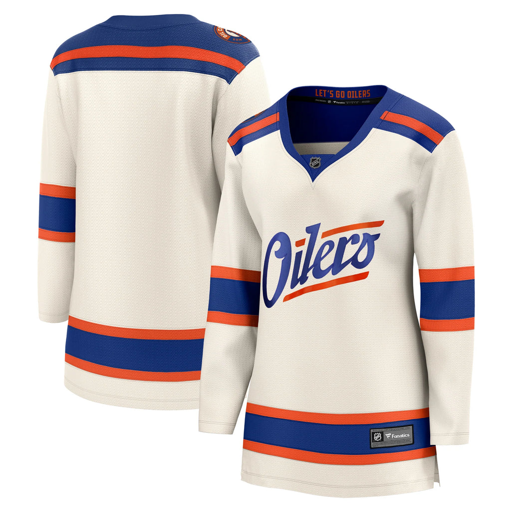Fanatics Edmonton Oilers Women's Alternate Breakaway Jersey - Blank