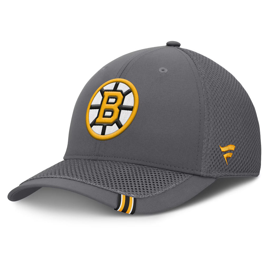 Fanatics Boston Bruins Clincher Team Stripes Flex Hat