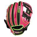 Wilson Youth A200 Party Animals EZ Catch T-Ball Glove - 10”
