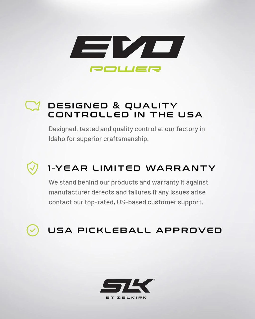 SLK EVO Power XL Pickleball Paddle
