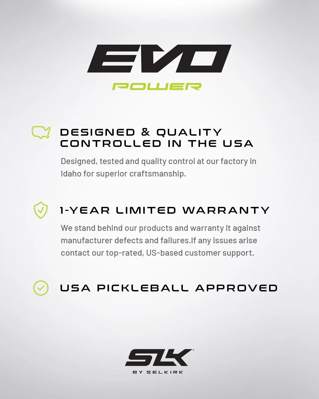 SLK EVO Power XL Pickleball Paddle