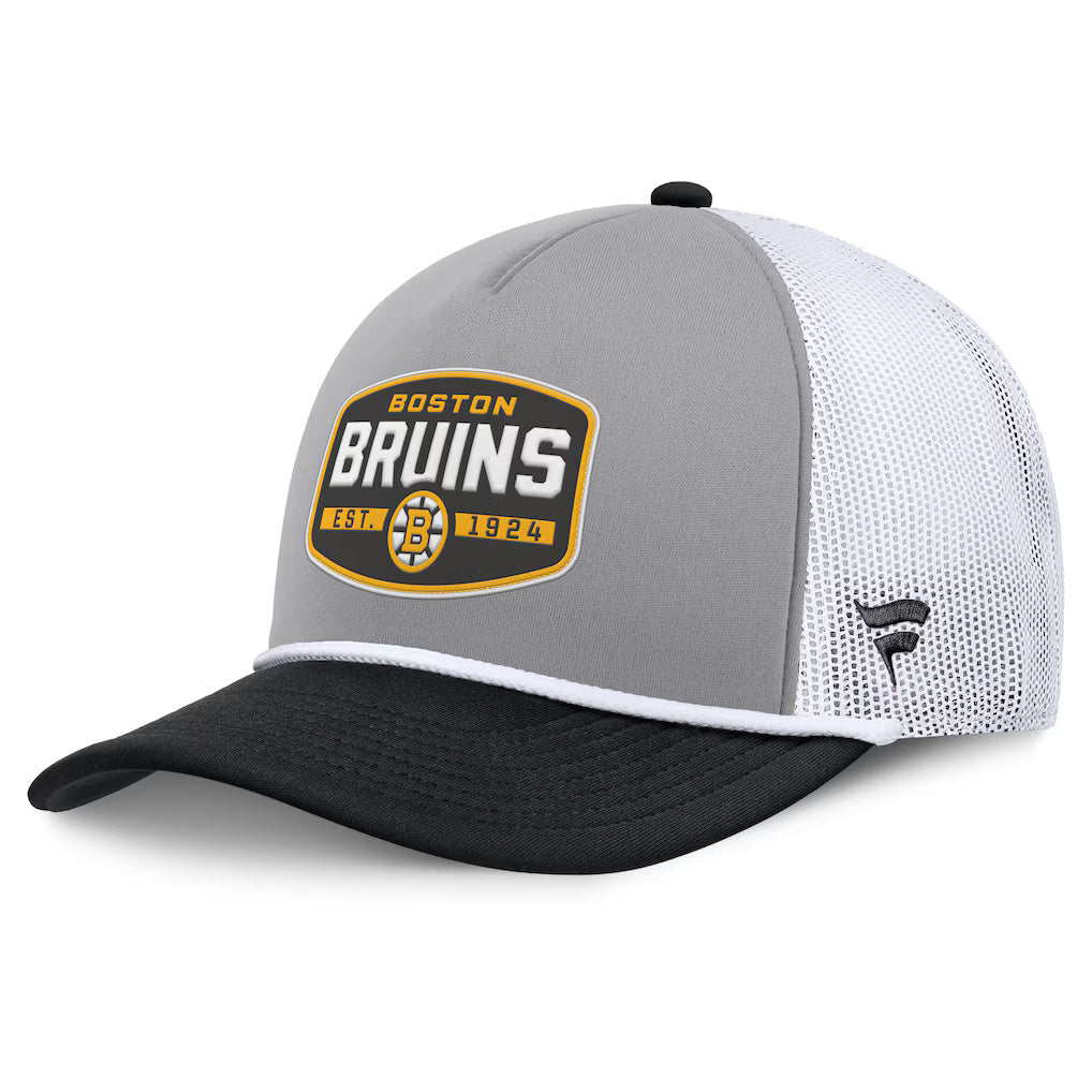 Fanatics Boston Bruins Course Adjustable Foam Front A-Frame Meshaback Hat