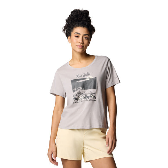 Columbia Women's Ruby Springs Graphic Scoop Neck Short Sleeve Shirt