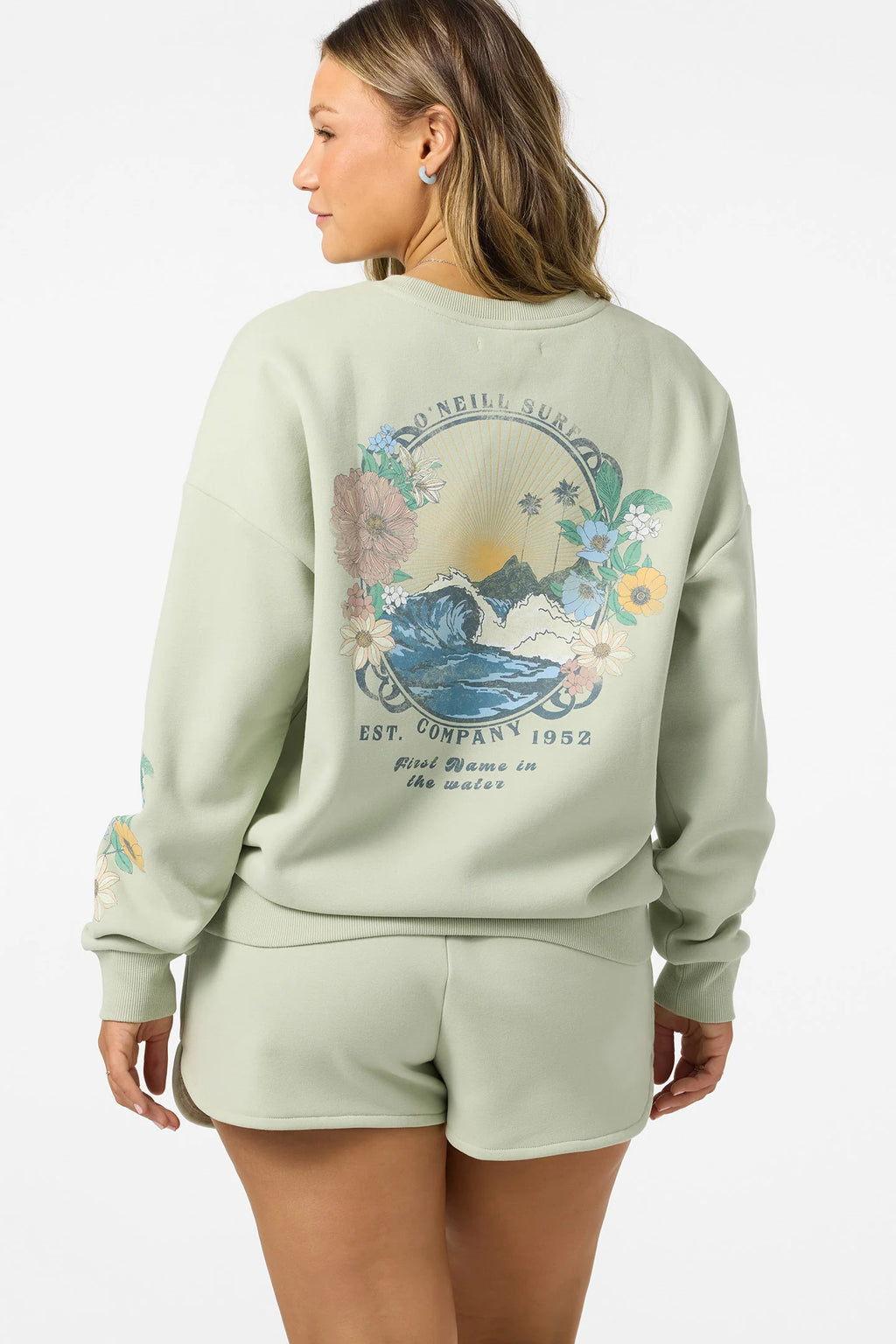 O'Neill Women's Petal Oversized Crew Neck Fleece