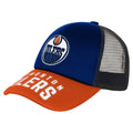 Outerstuff Youth Edmonton Oilers True Retro Meshback Trucker Hat