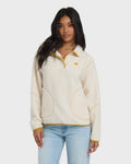Billabong Women's Streamer Half Snap Sweatshirt
