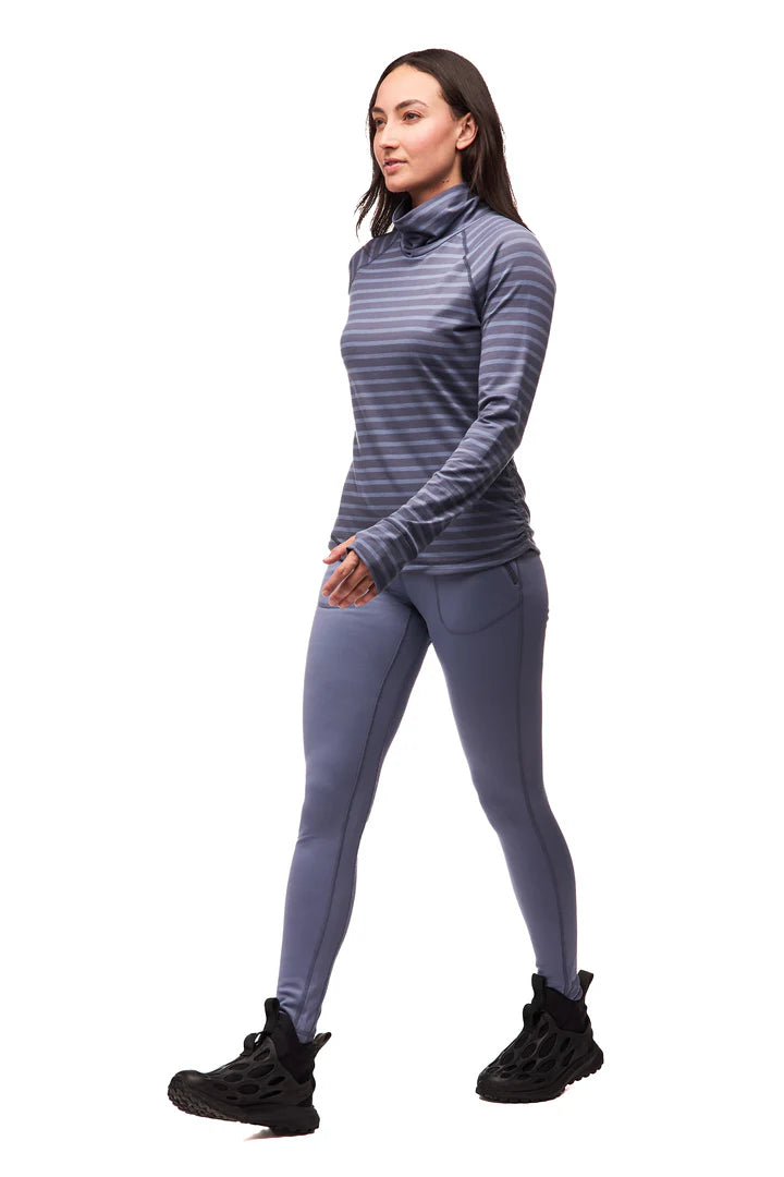 Indyeva Women's Riga III Mock Neck Long Sleeve Shirt