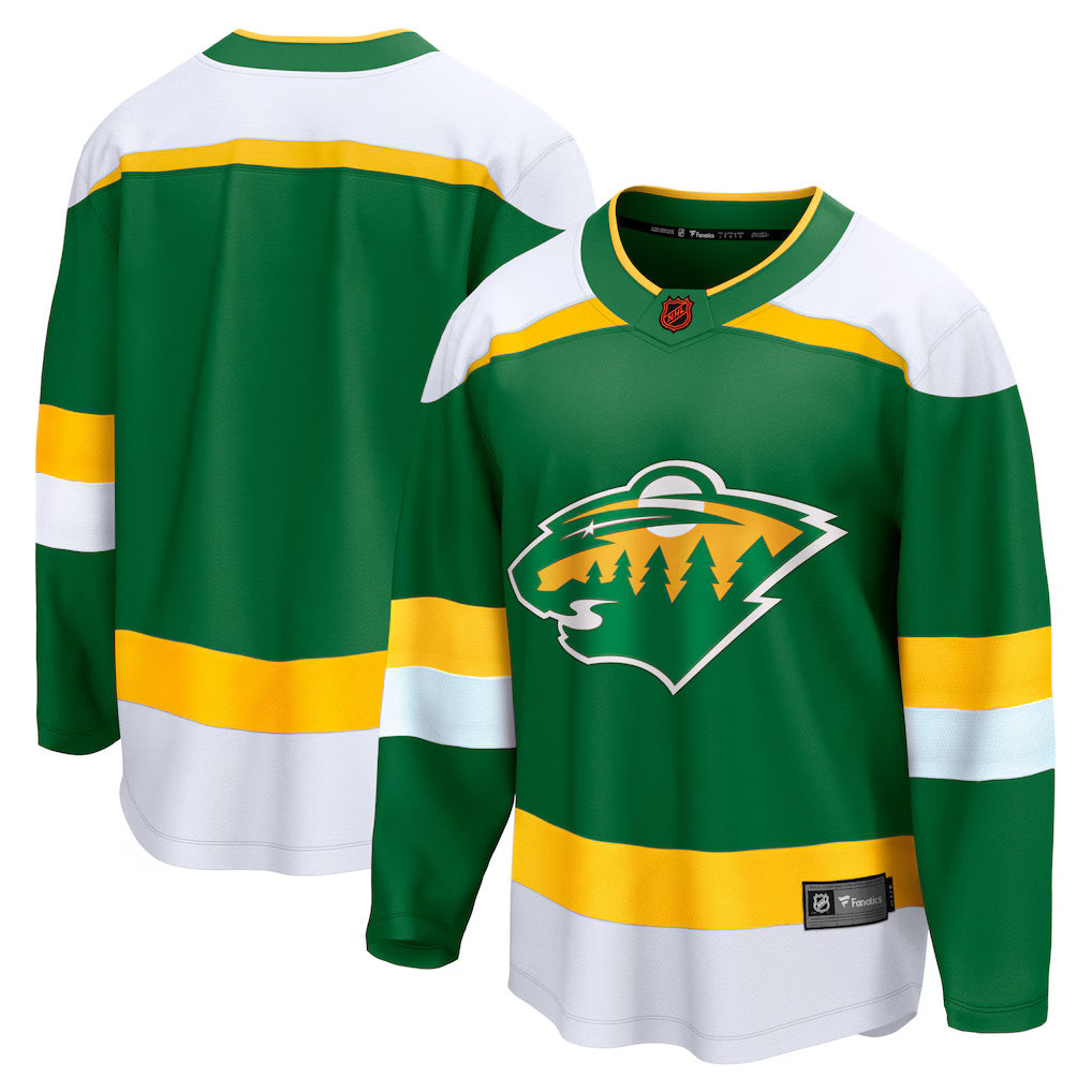 Fanatics Minnesota Wild Alternate Breakaway Jersey - Blank