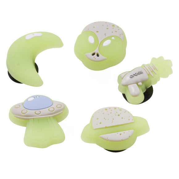 Crocs Glow In The Dark Space Jibbitz Charms - 5 Pack