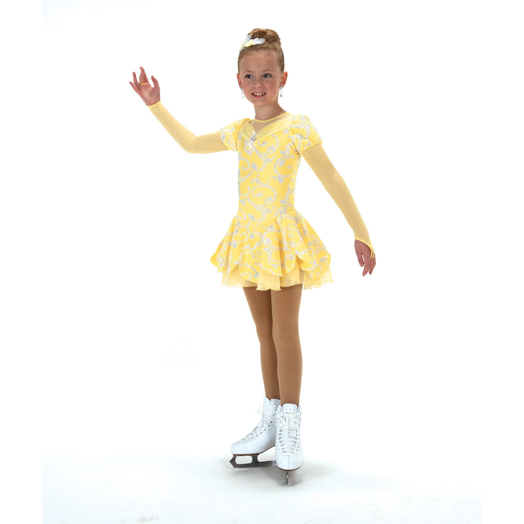 Jerrys Skating World Lemon Chiffon Dress