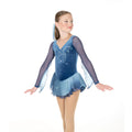 Jerrys Skating World Butterfly Blue Dress