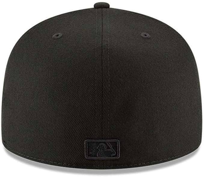 New Era Boston Red Sox Authentic Collection Black On Black 59FIFTY Fitted Hat