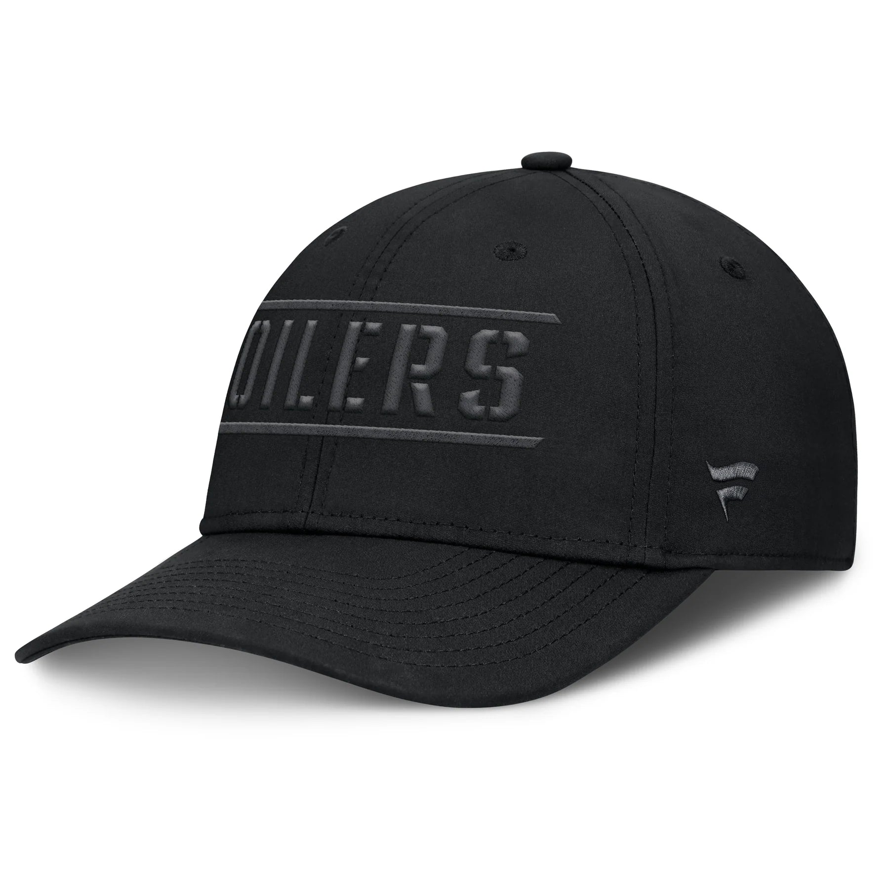 Fanatics Edmonton Oilers Ruck Up Black Flex Hat