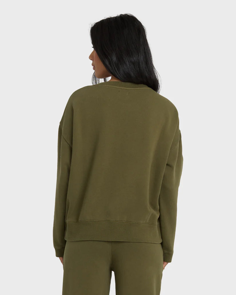 Billabong Women's Sightseer Wave Crewneck Sweatshirt