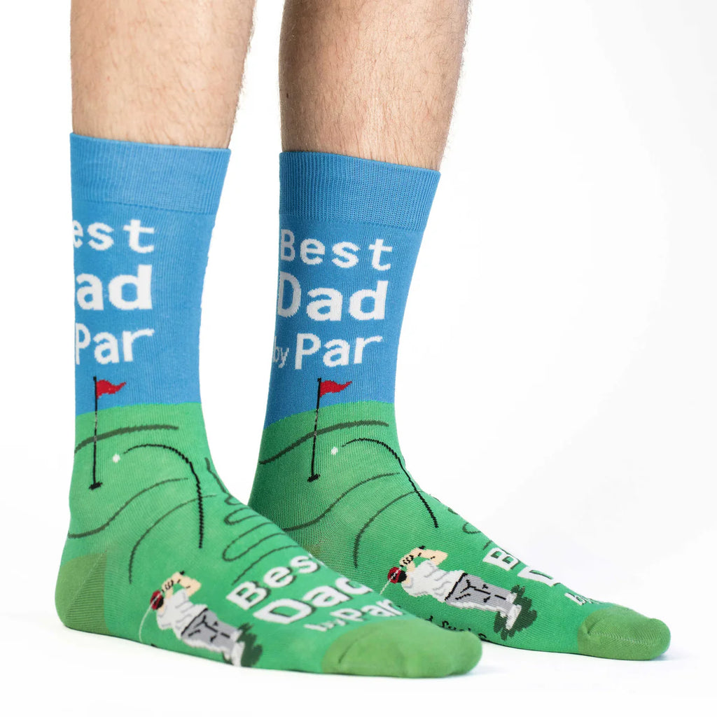 Good Luck Sock Men's Best Dad By Par Socks