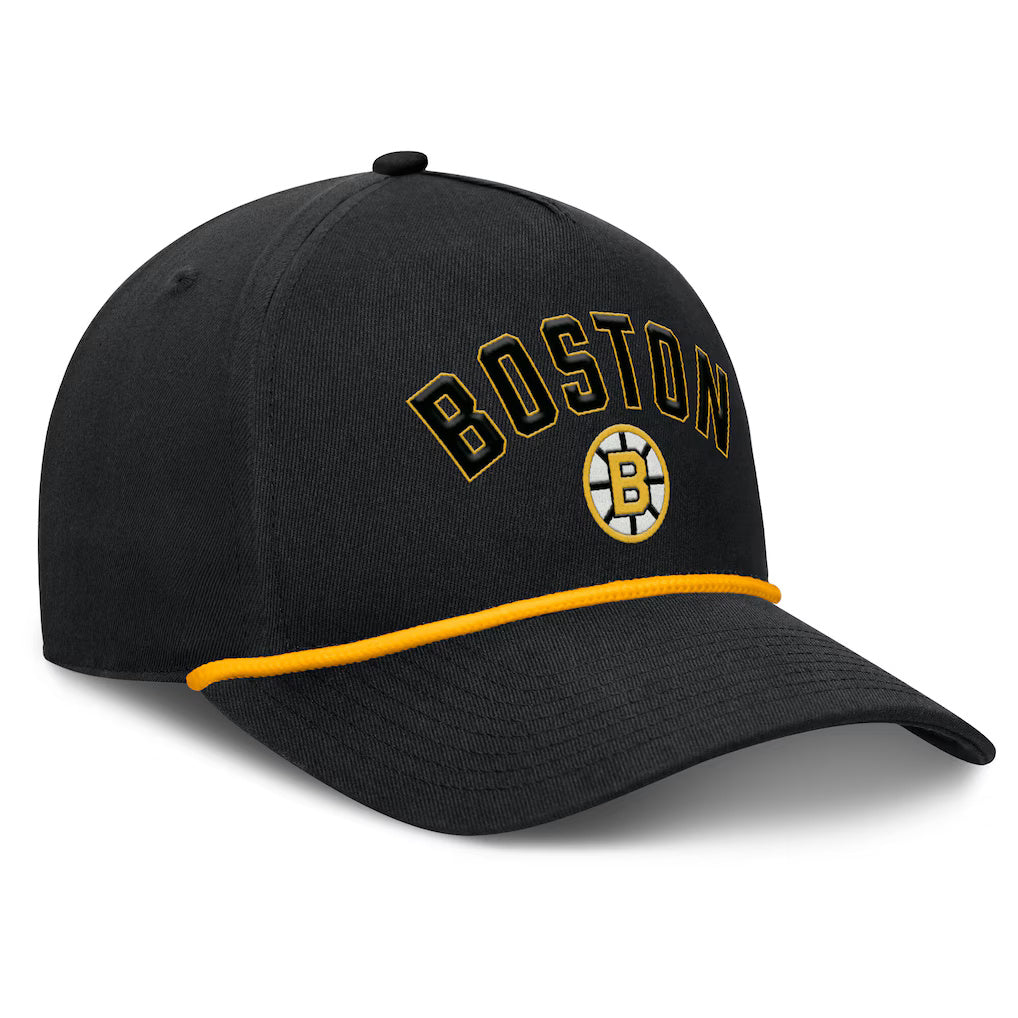 Fanatics Boston Bruins Decades Collection A-Frame Rope Adjustable Hat