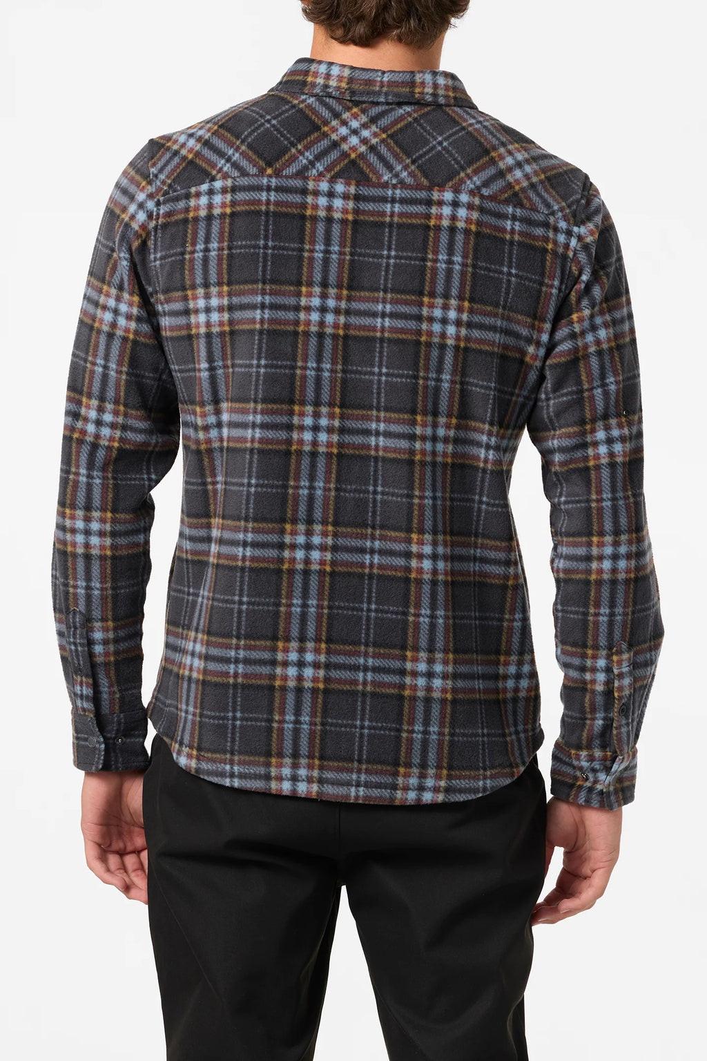 O'Neill Men's Glacier Plaid Superfleece Standard Fit Long Sleeve Shirt