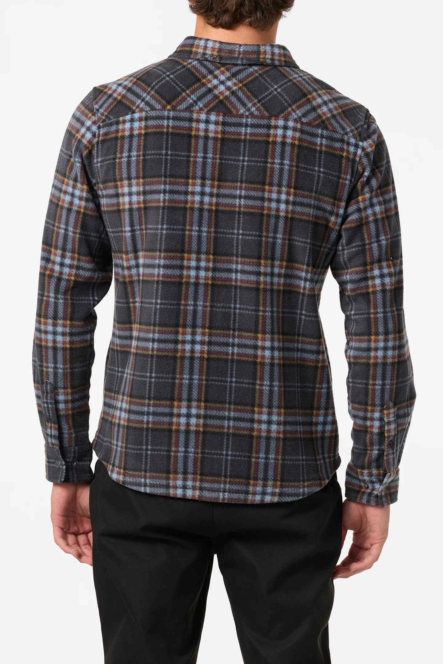 O'Neill Men's Glacier Plaid Superfleece Standard Fit Long Sleeve Shirt