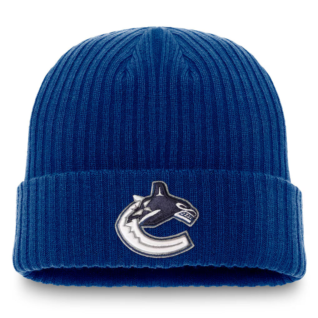 Fanatics Vancouver Canucks Primary Logo Cuffed Knit Beanie