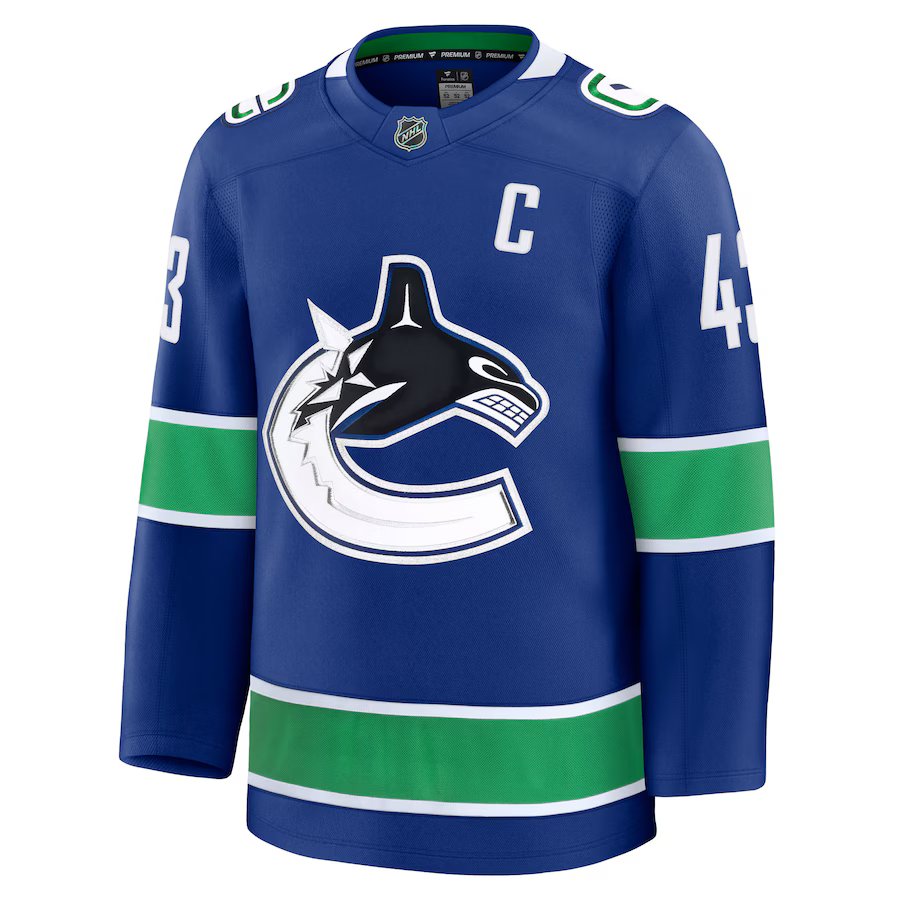 Fanatics Vancouver Canucks Home Premium Jersey - Quinn Hughes