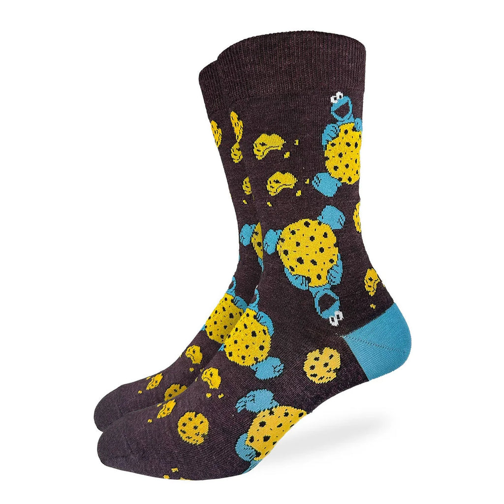 Good Luck Sock Men's Sesame Street, Cookie Monster Socks