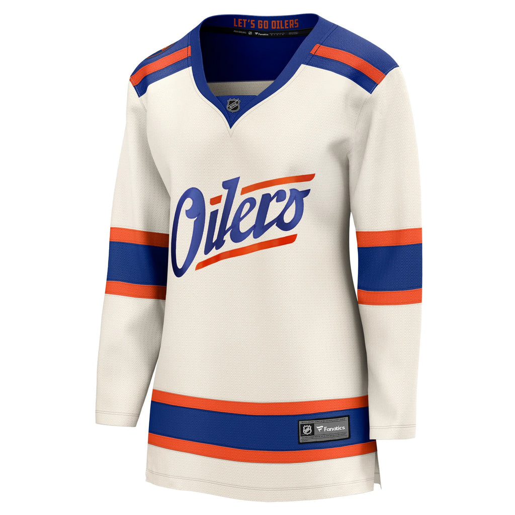 Fanatics Edmonton Oilers Women's Alternate Breakaway Jersey - Blank